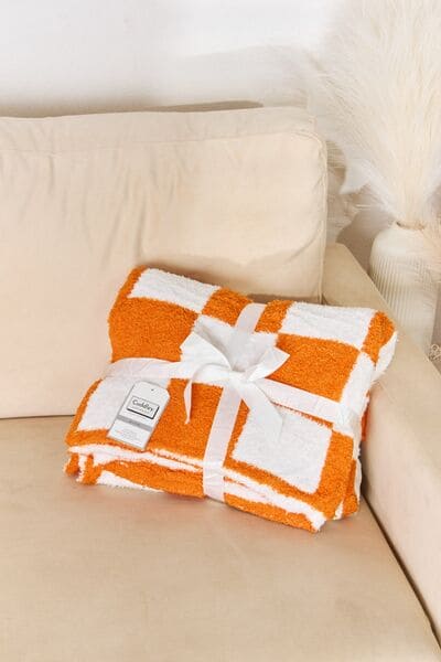 Cuddley Checkered Decorative Throw Blanket One Size by Trendsi | Fleurcouture