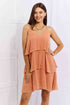 Culture Code By The River Full Size Cascade Ruffle Style Cami Dress in Sherbet Sherbet S by Trendsi | Fleurcouture