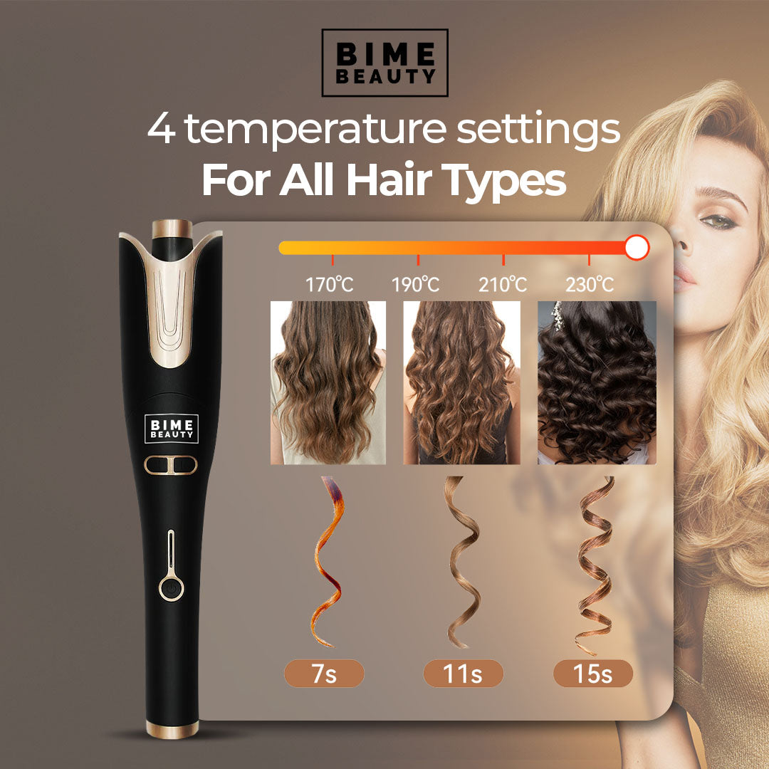 Curl Me Perfection Automatic Hair Curler Hair Iron by BimeBeauty | Fleurcouture