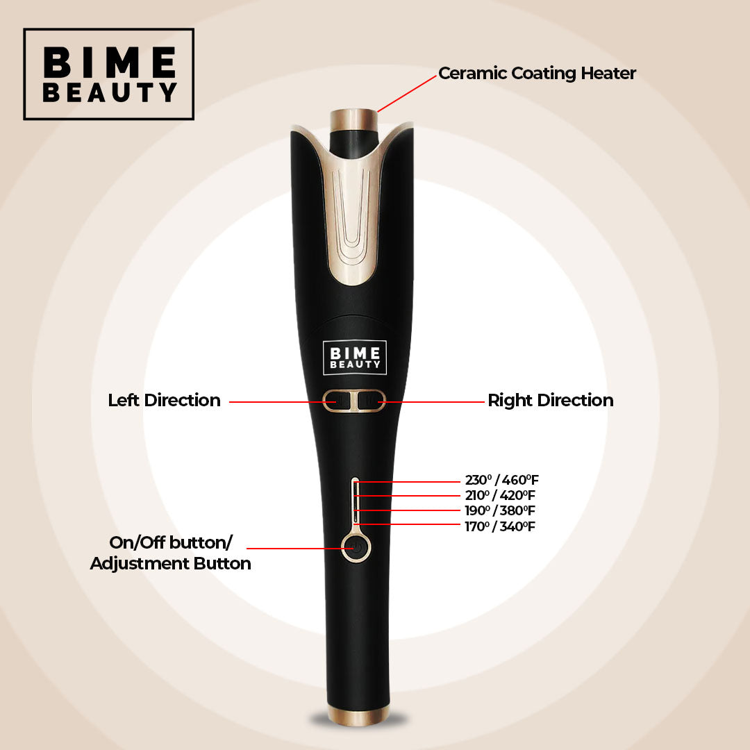 Curl Me Perfection Automatic Hair Curler Hair Iron by BimeBeauty | Fleurcouture