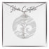 Custom rose name necklace Polished Stainless Steel Standard Box January Jewelry by ShineOn Fulfillment | Fleurcouture