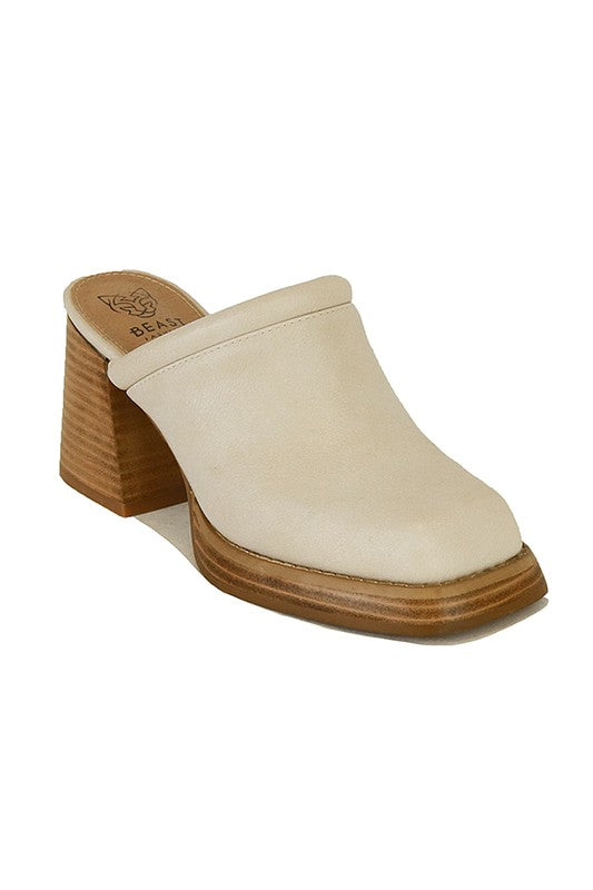 D-FRANCESCA-02- HIGH HEEL, MULES SAND 6 by Let&
