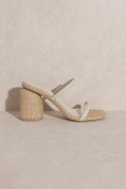 D-MARGARET-RAFFIA, HIGH HEEL, MULES by Let&