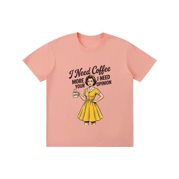 Ineedcoffeemore,funny,sarcastic,retro,1950s,tee,tshirt