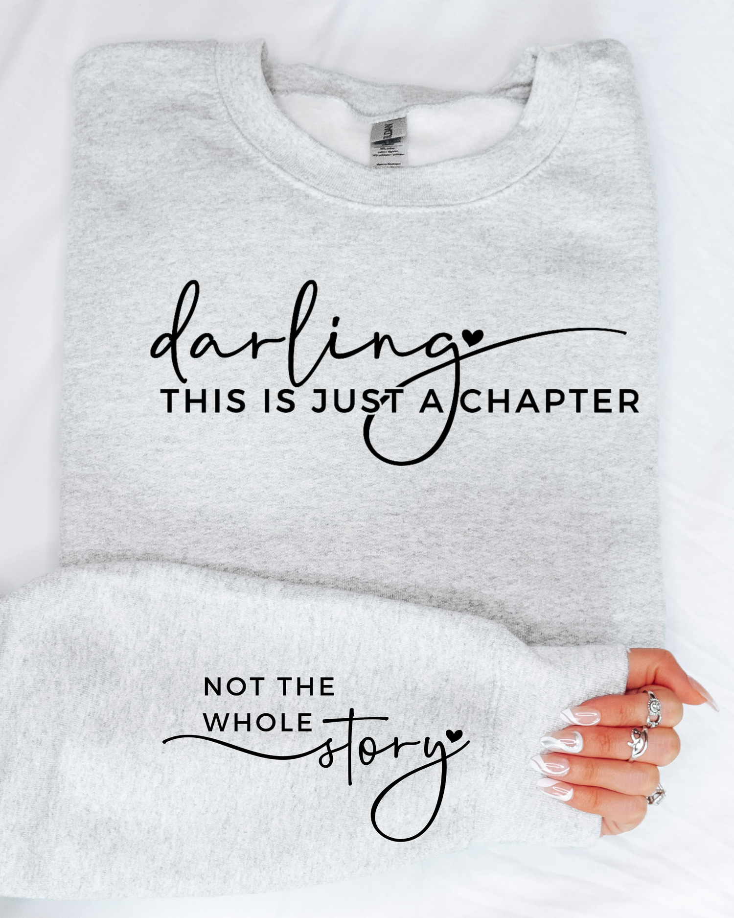 DARLING THIS IS A CHAPTER POSITIVE VIBES SWEATSHIRT by LL | Fleurcouture