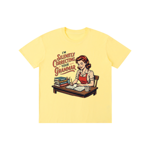 Imsilentlycorrectingyourgrammar,retro,funny,1950s,sarcastic,tee,tshirt