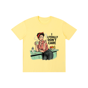 Iliterallydontcare,retro,1950s,tee,tshirt,Funny,sarcastic