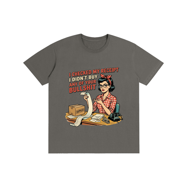Icheckedmyreceipts,funny,sarcastic,retro,1950s,tee,tshirt