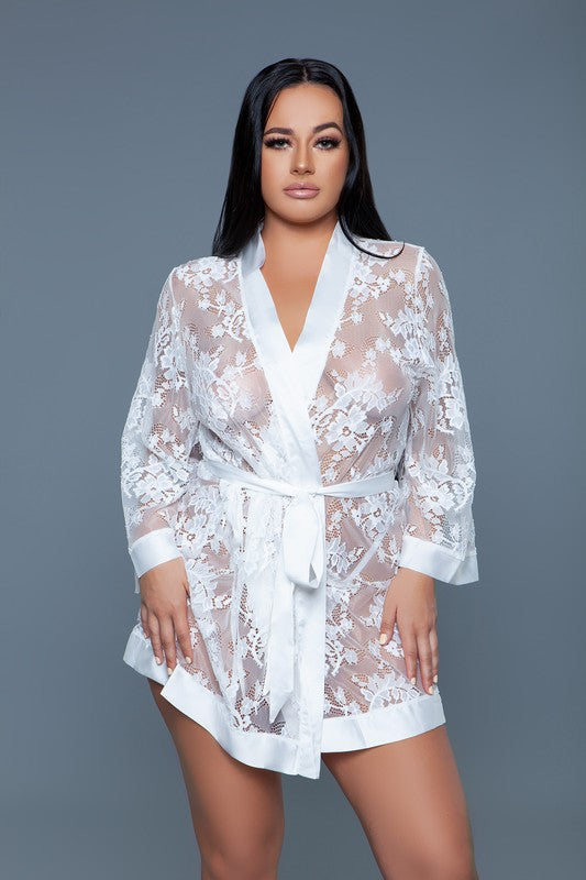 Delia Robe White 1X by BE WICKED | Fleurcouture