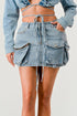 Denim Daze Wrap Skirt DENIM S by Athina | Fleurcouture