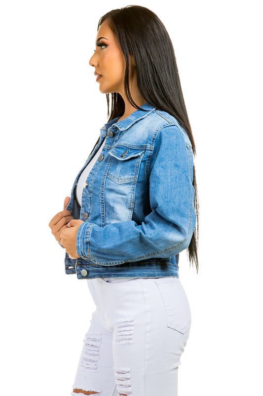 DENIM JACKET BLUE by By Claude | Fleurcouture