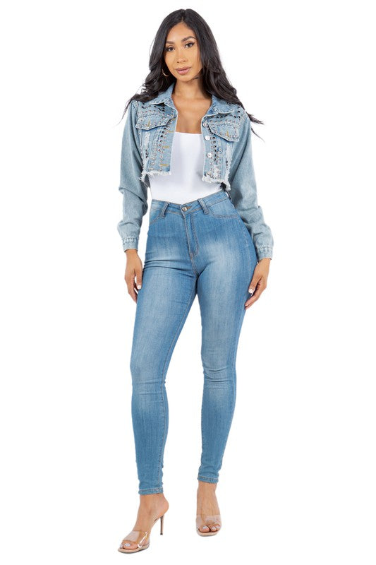 DENIM JACKET by By Claude | Fleurcouture