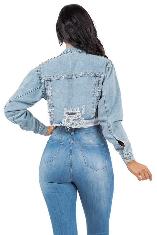 DENIM JACKET by By Claude | Fleurcouture