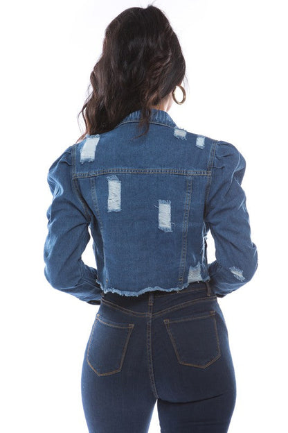 DENIM JACKET NAVY by By Claude | Fleurcouture