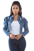 DENIM JACKET NAVY S by By Claude | Fleurcouture