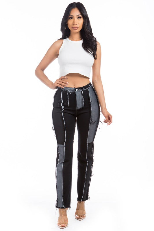 DENIM JEANS BLACK by By Claude | Fleurcouture