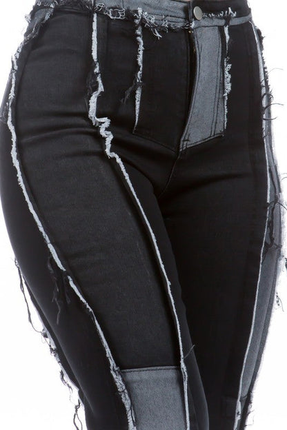 DENIM JEANS BLACK by By Claude | Fleurcouture