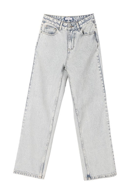 Denim Pant PALE BLUE by Lilou | Fleurcouture