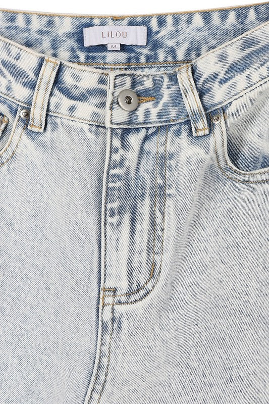 Denim Pant PALE BLUE by Lilou | Fleurcouture