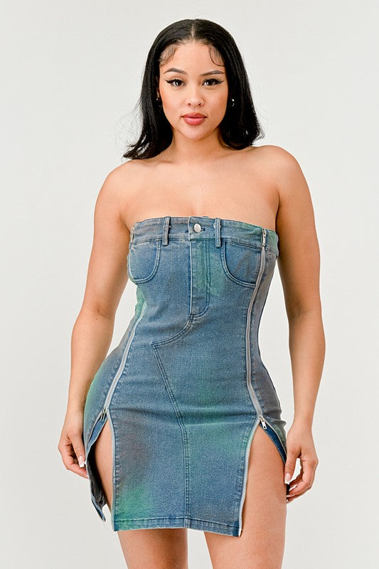 Denim Rush Hour Dress DENIM by Athina | Fleurcouture