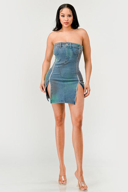 Denim Rush Hour Dress DENIM by Athina | Fleurcouture