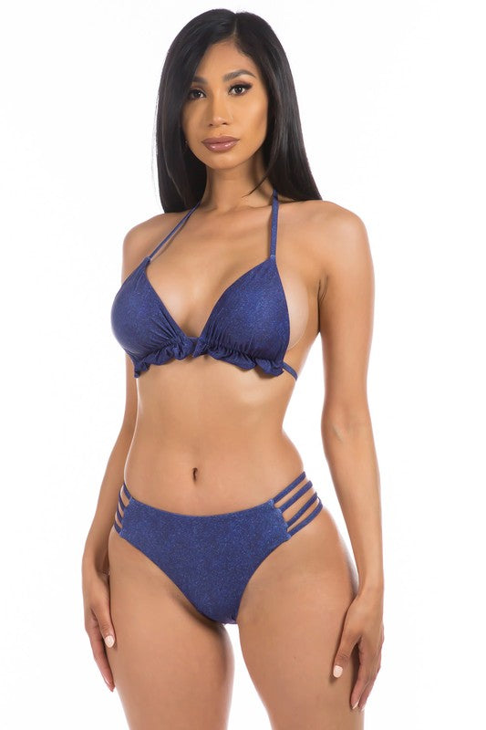 DENIM TWO PIECE BIKINI Denim S by Mermaid Swimwear | Fleurcouture