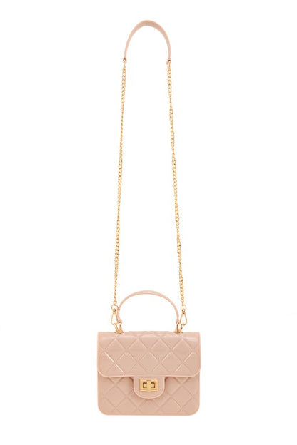 Diamond Quilted Cross Body Jelly Bag OS by ICCO ACCESSORIES | Fleurcouture