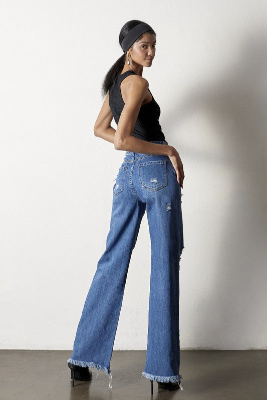 DISTRESSED DAD JEANS MEDIUM by Insane Gene | Fleurcouture