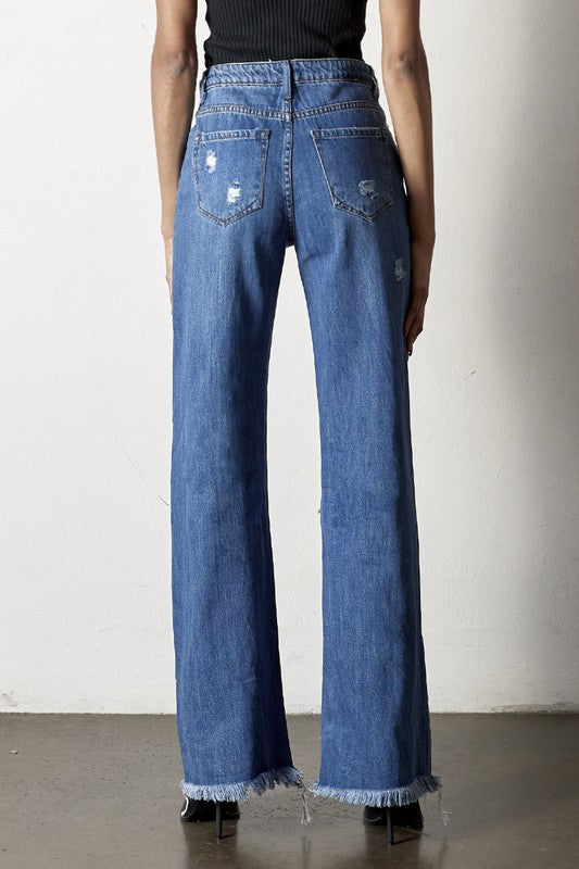 DISTRESSED DAD JEANS MEDIUM by Insane Gene | Fleurcouture