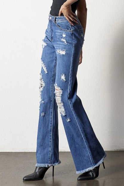 DISTRESSED DAD JEANS MEDIUM by Insane Gene | Fleurcouture