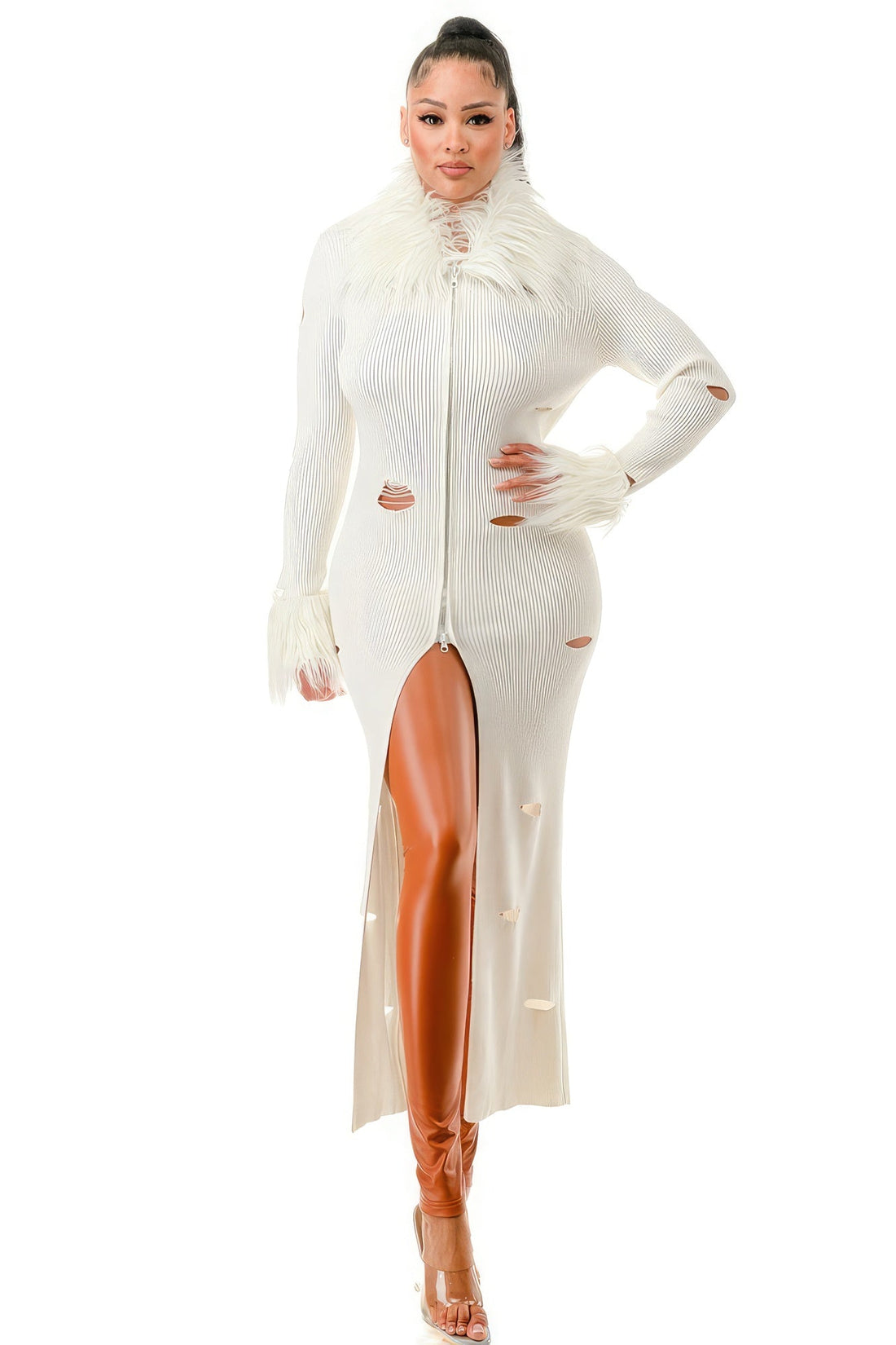 Diva Mode Cardigan Dress Cardigans by Fleurcouture | Fleurcouture