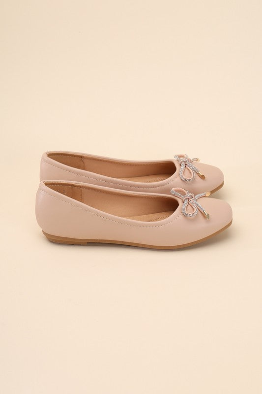 DOROTHY-77 Bow Ballet Flats by Top Guy Footwear | Fleurcouture