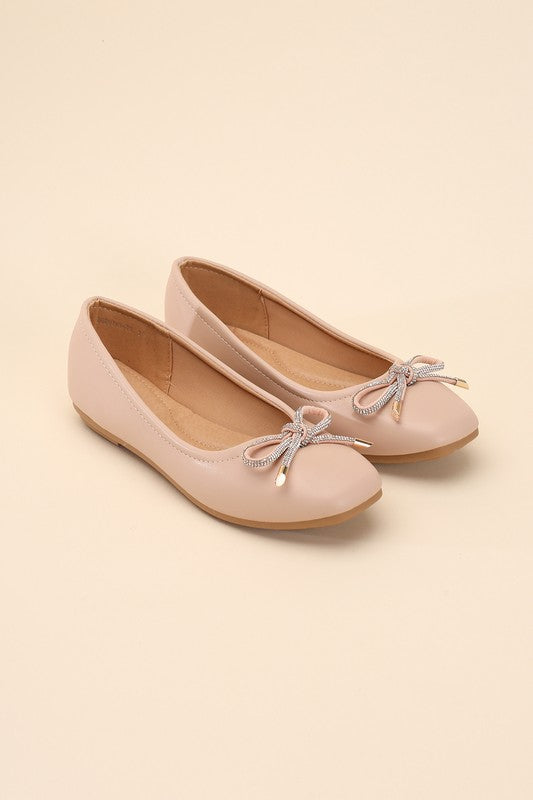 DOROTHY-77 Bow Ballet Flats by Top Guy Footwear | Fleurcouture