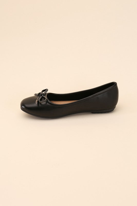 DOROTHY-77 Bow Ballet Flats by Top Guy Footwear | Fleurcouture