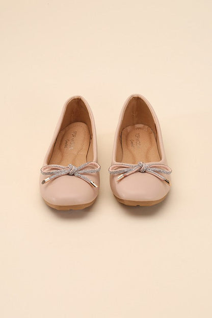 DOROTHY-77 Bow Ballet Flats by Top Guy Footwear | Fleurcouture