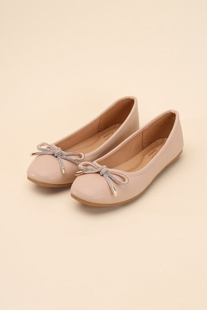 DOROTHY-77 Bow Ballet Flats by Top Guy Footwear | Fleurcouture