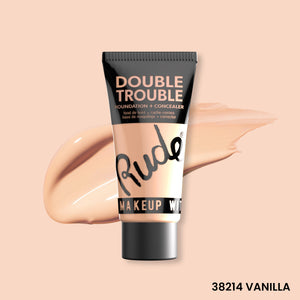 Double Trouble Foundation and Concealer Vanilla 07 Foundation by Rude Cosmetics | Fleurcouture