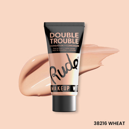 Double Trouble Foundation and Concealer Wheat 11 Foundation by Rude Cosmetics | Fleurcouture