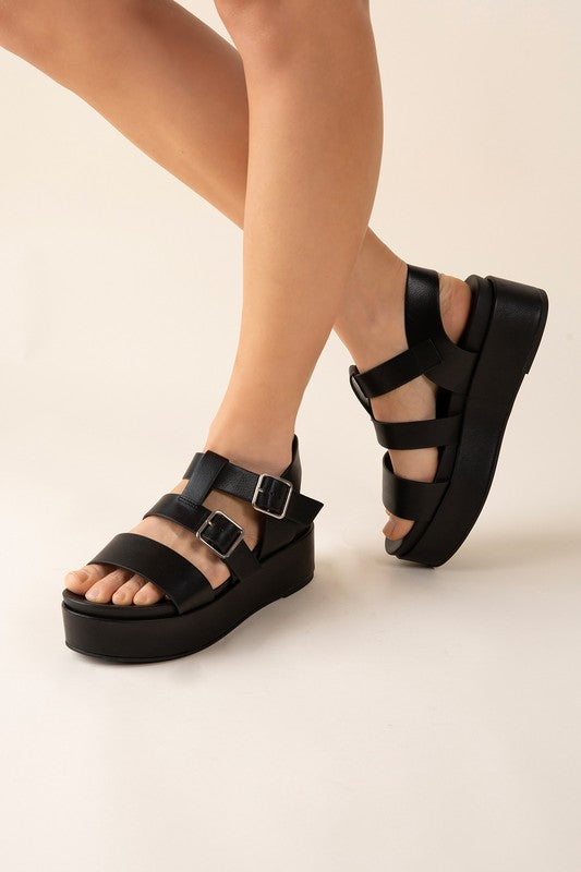 DREFTER-S Chunky Sandals BLACK 5.5 by Fortune Dynamic | Fleurcouture