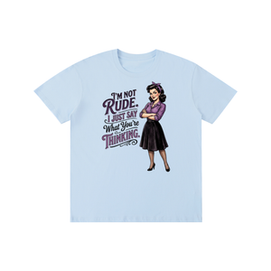 Imnotrude,imnotrudeijustsaywhatyourethinking,tee,tshirt,sarcastic,funny,retro,1950s