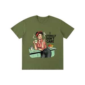 Iliterallydontcare,retro,1950s,tee,tshirt,Funny,sarcastic
