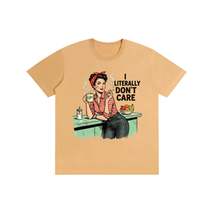 Iliterallydontcare,funny,sarcastic,retro,1950s,tee,tshirt