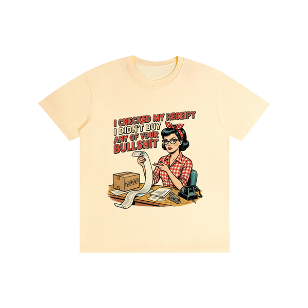 Icheckedmyreceipts,funny,sarcastic,retro,1950s,tee,tshirt
