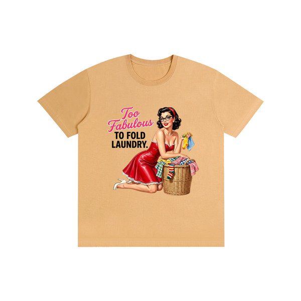 Toofabuloustofoldlaundry,tee,Tshirt,retro,1950s,sarcastic,funny