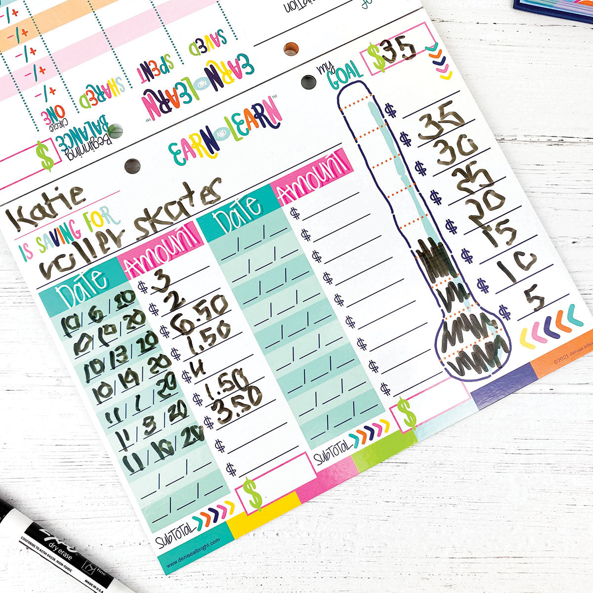 Earn &amp; Learn® Kids Money Management Chore Chart Pad Pads by DAS | Fleurcouture