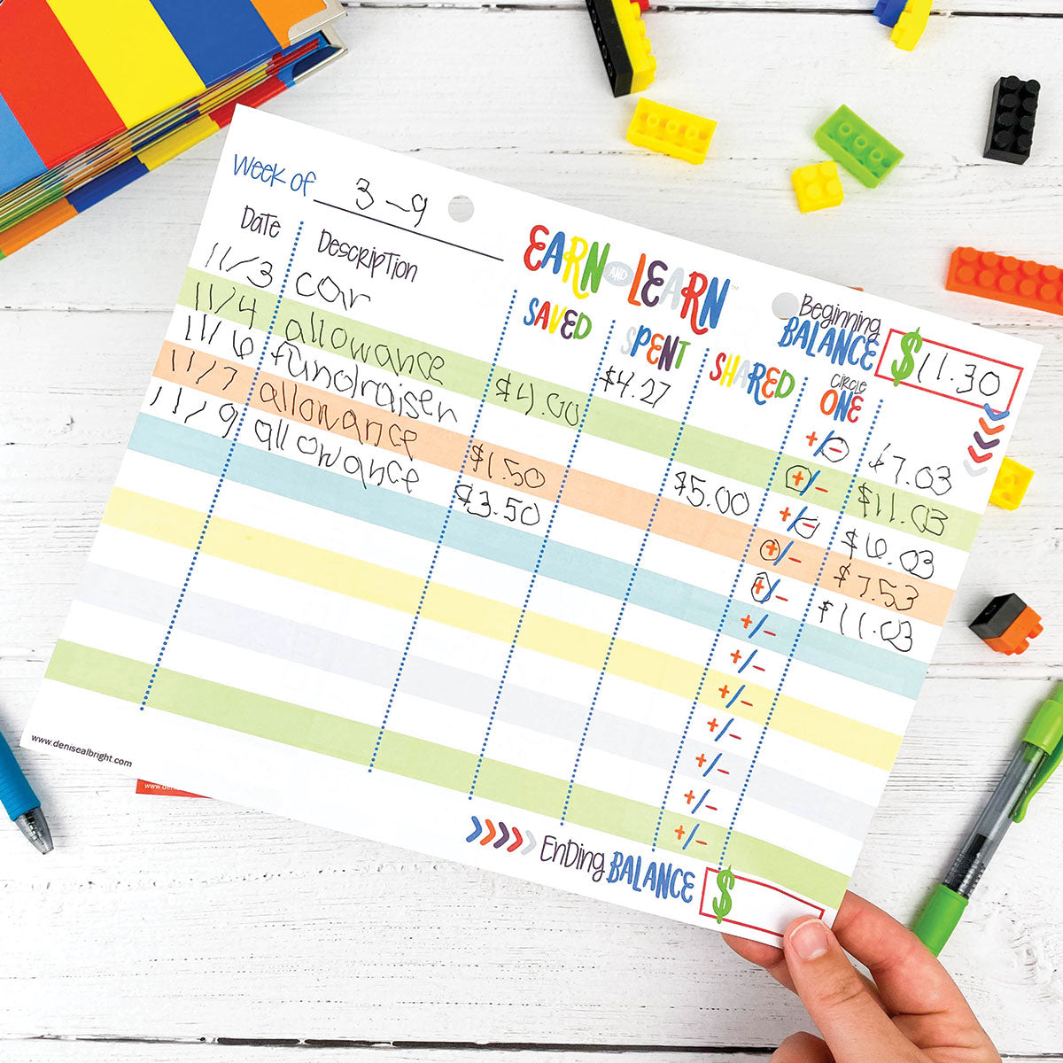 Earn &amp; Learn® Kids Money Management Chore Chart Pad Pads by DAS | Fleurcouture