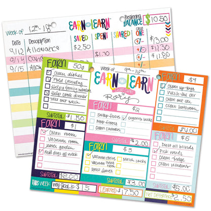 Earn &amp; Learn® Kids Money Management Chore Chart Pad Pads by DAS | Fleurcouture