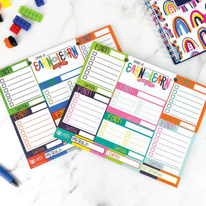 Earn &amp; Learn® Kids Money Management Chore Chart Pad Pads by DAS | Fleurcouture