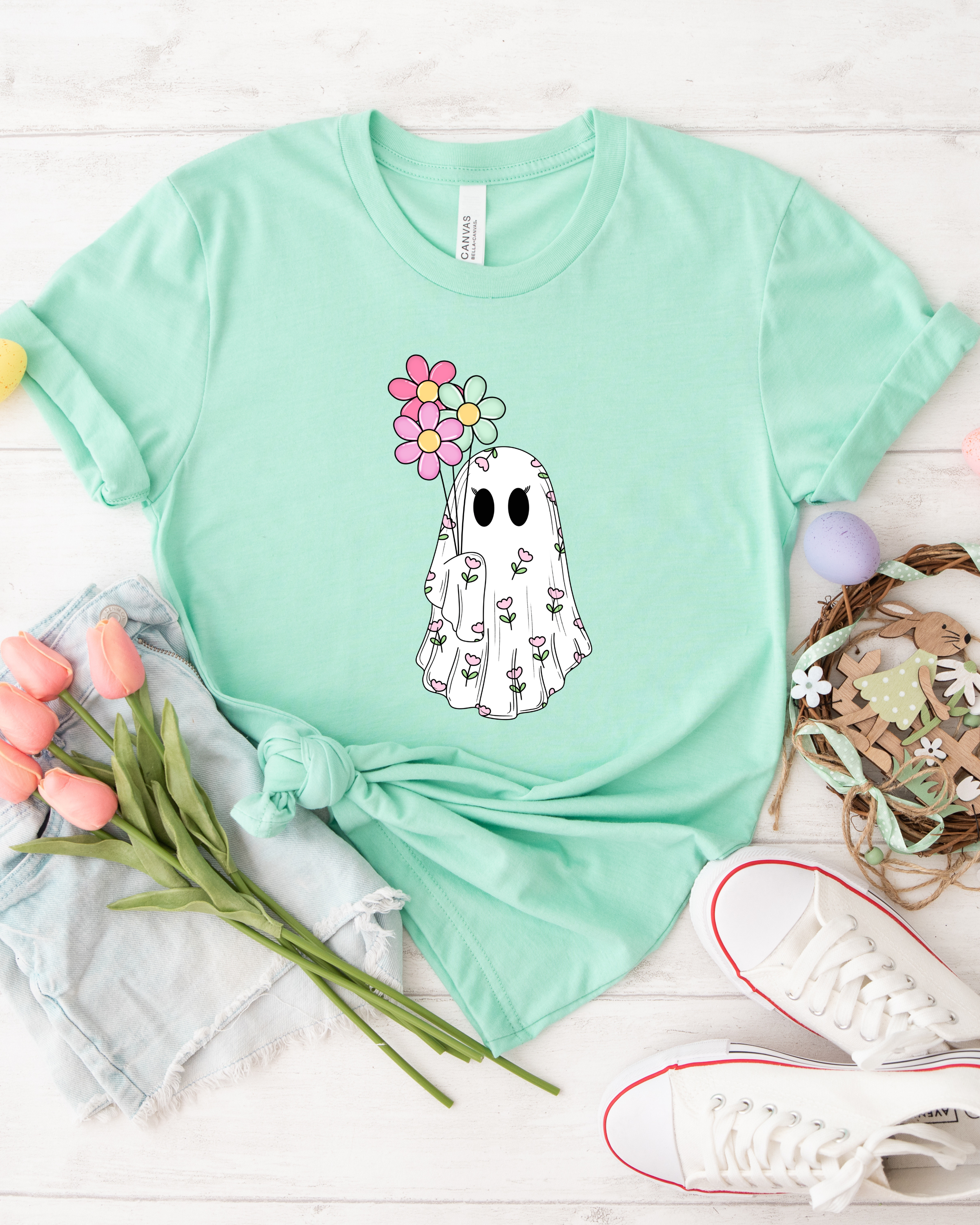 EASTER BOO TEE (BELLA CANVAS) by LL | Fleurcouture