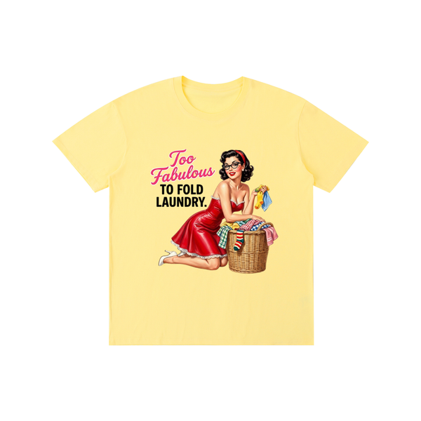 Toofabuloustofoldlaundry,tee,Tshirt,retro,1950s,sarcastic,funny